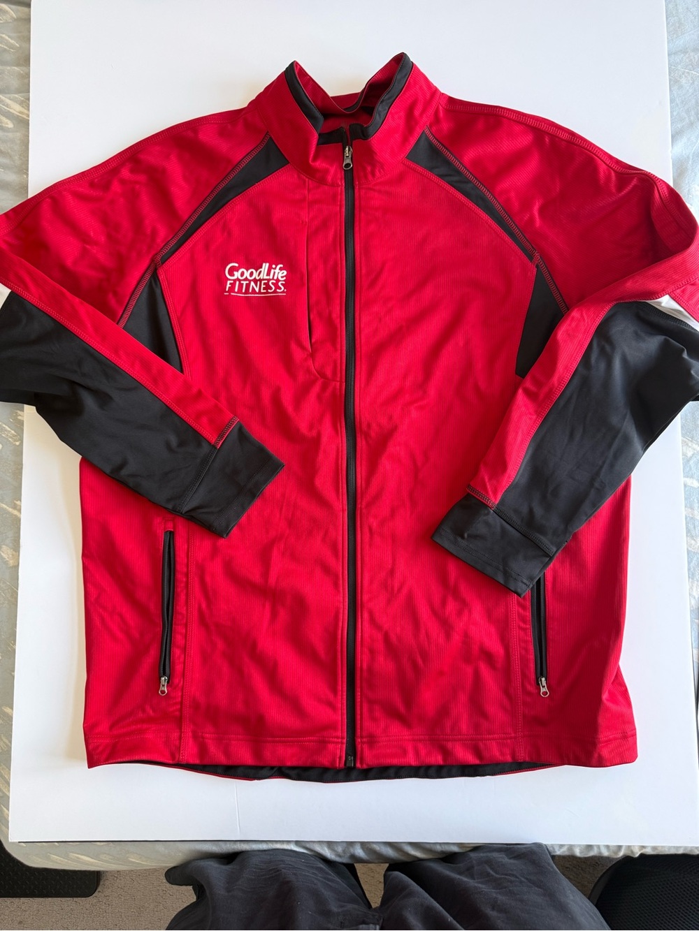 GoodLife Fitness Red and Black Athletic Jacket